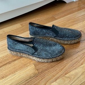 🧡 Gaimo Espadrilles black sparkled sneaker espadrilles